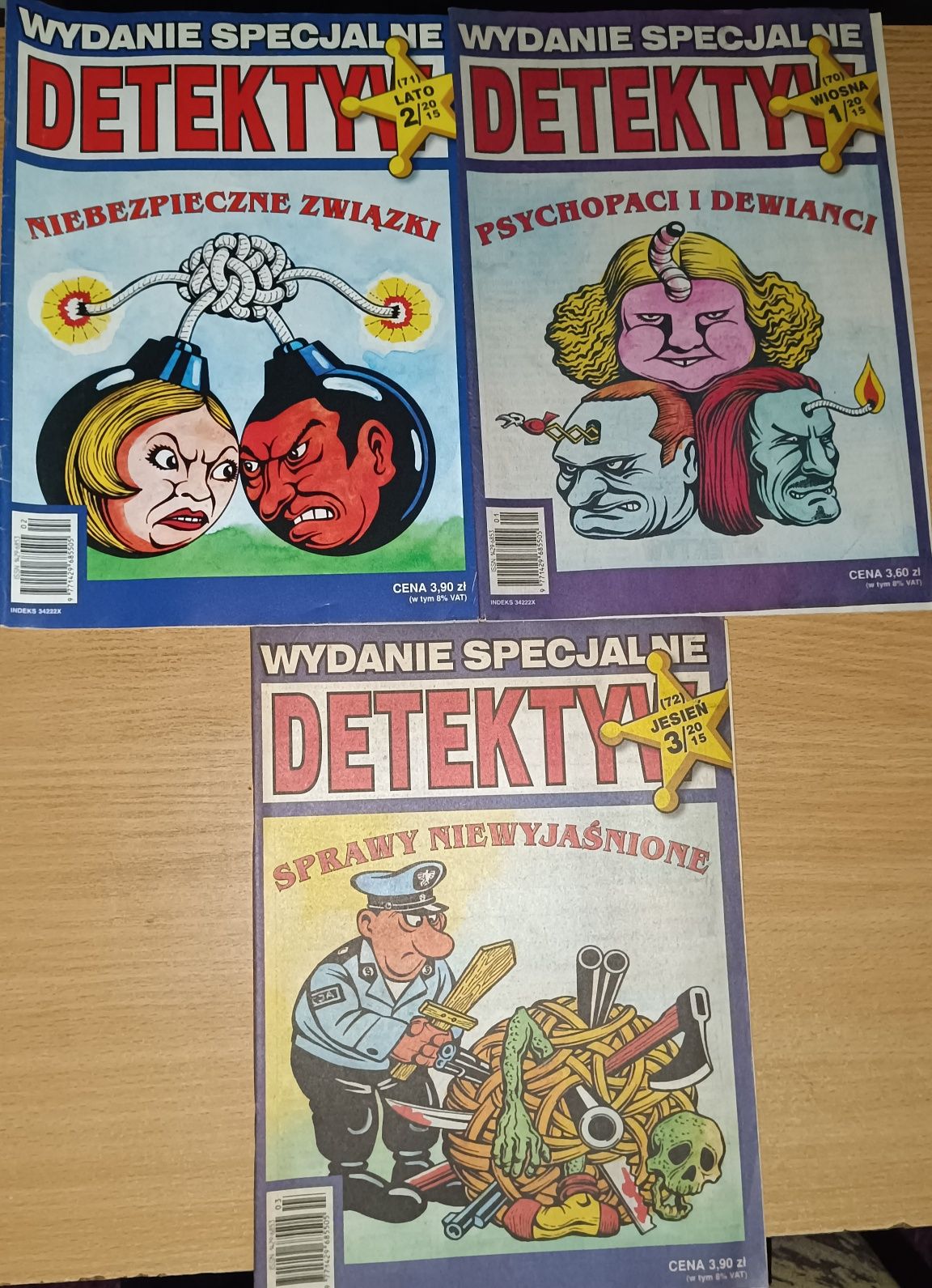 Wydania specjalne czasopisma Detektyw 2015r