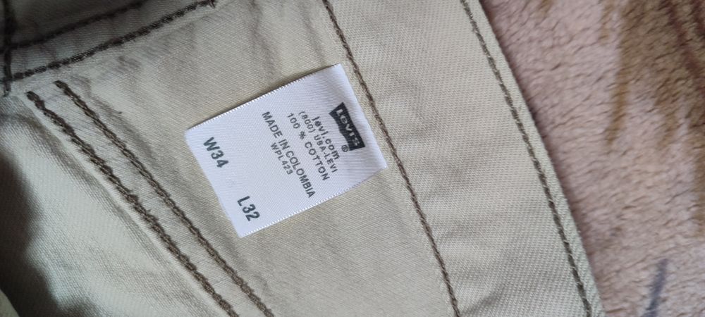 Джинси білі levis 501 вінтажні