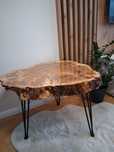 Stolik plaster drewna topola czeczot