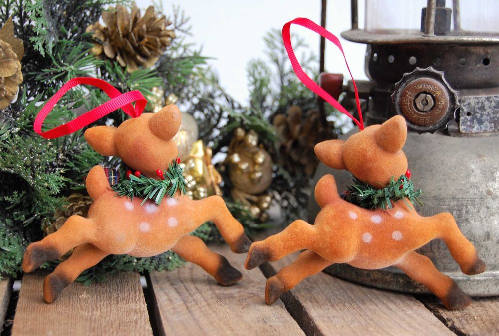 Sarenka, jelonek zawieszka świąteczna choinkowa 2 szt. Boże Narodzenie