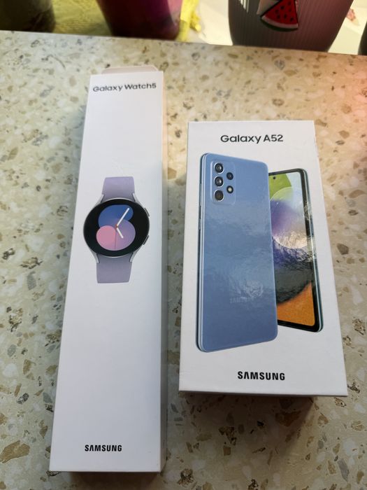Продам телефон Samsung a52 та годинник Galaxy wath 5