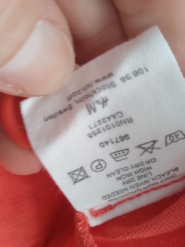 Marynarka z lnu,, H&M, łososiowa, rozmiar S