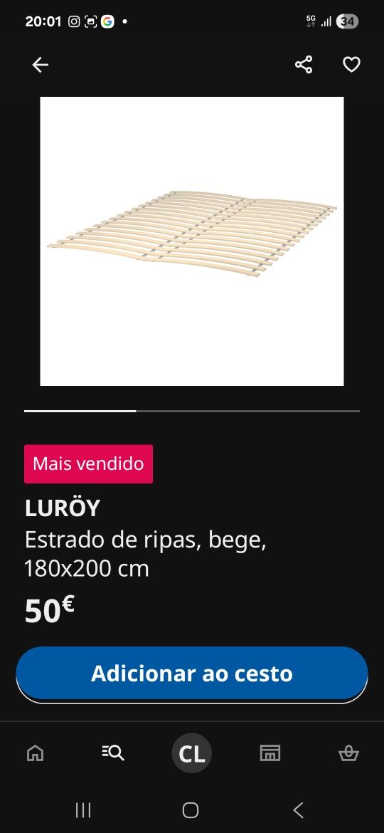 Cama de casal MALM