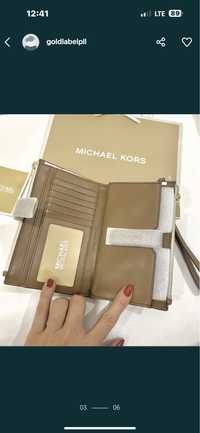 MICHAEL KORS NOWY vanilla double zip oryginalny FIRMA