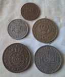 Moedas ex colónias. Antigas.