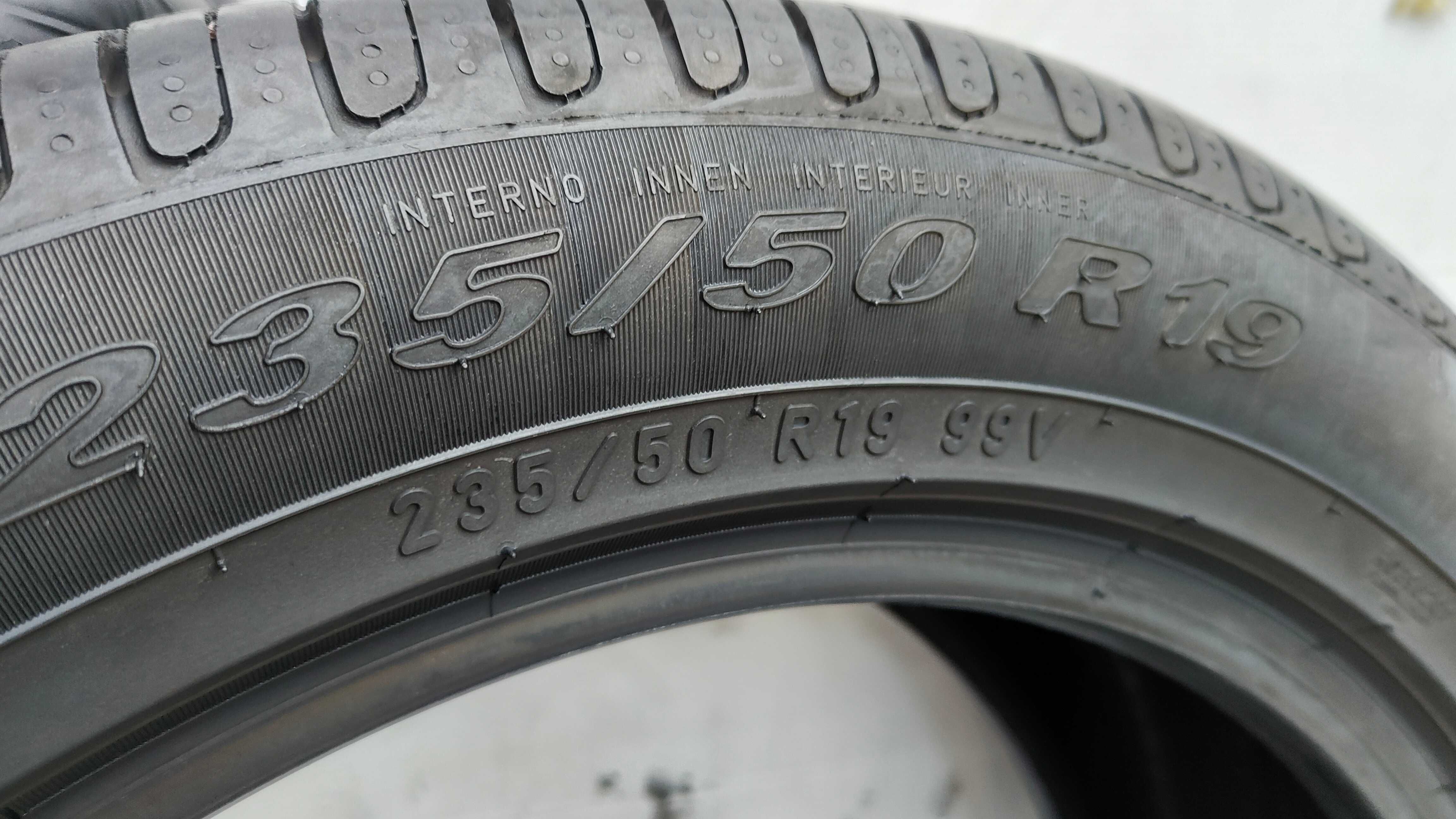 Opony Letnie 235/50/19 Pirelli 4szt 7,5mm MB