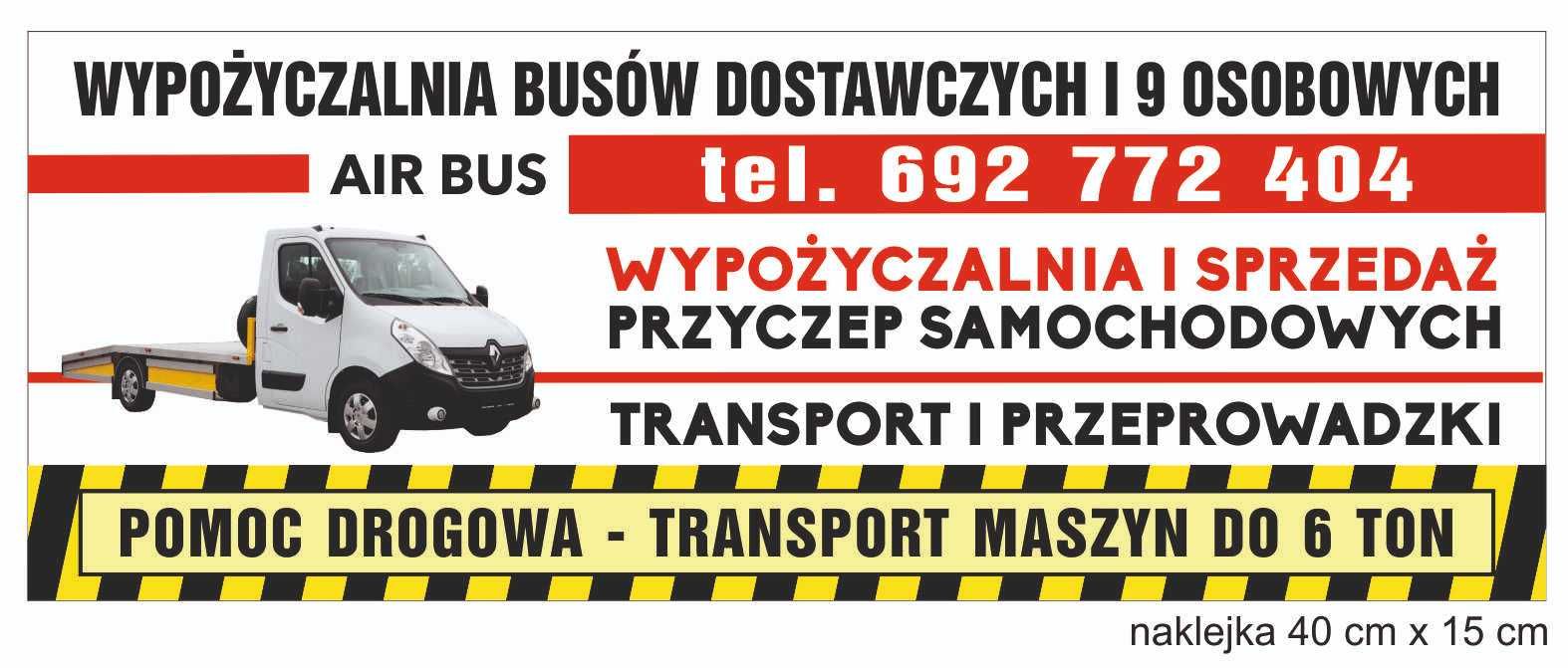 PomocDrogowa Autopomoc Zamość Holowanie WYNAJEM Bus 9Osobowe Laweta