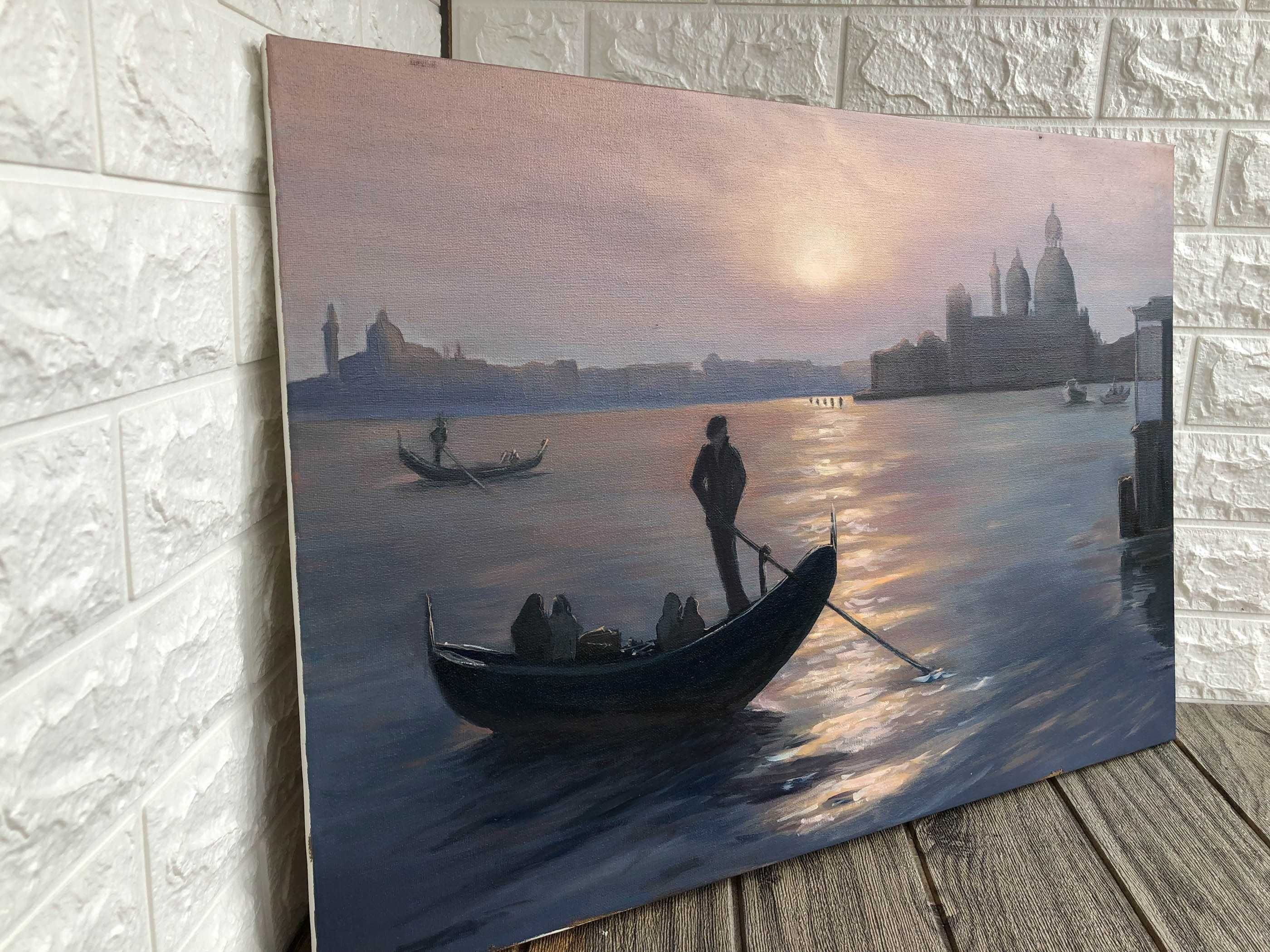 Картина масло Венеция пейзаж  Холст 45/65.