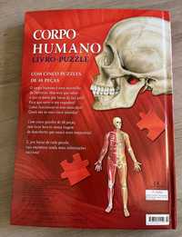 Livro corpo humano puzzle