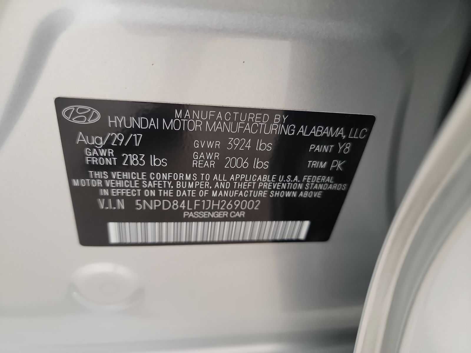 Hyundai Elantra SEL 2018