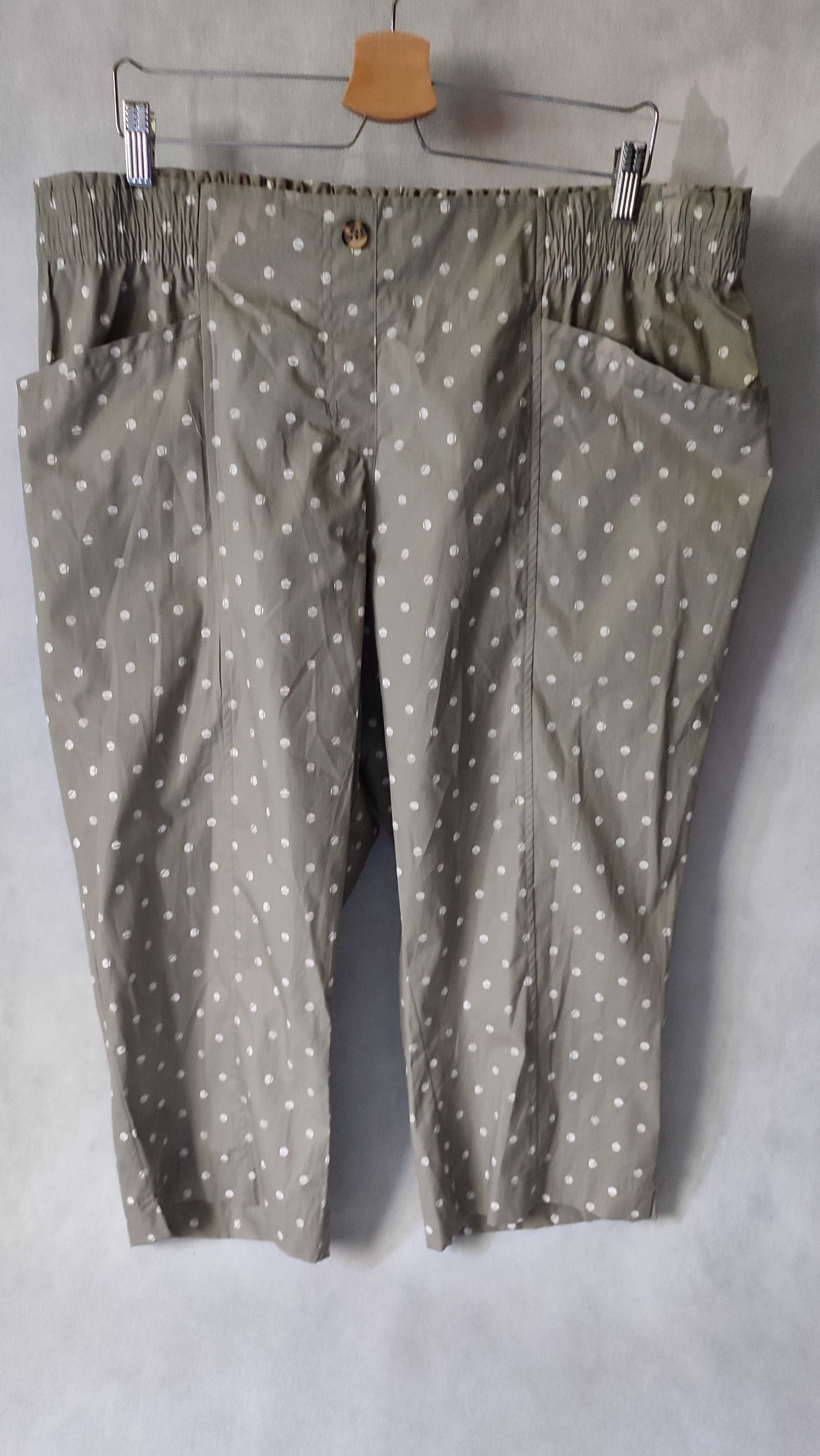 Spodenki damskie rybaczki plus size bawełniane rozmiar 22