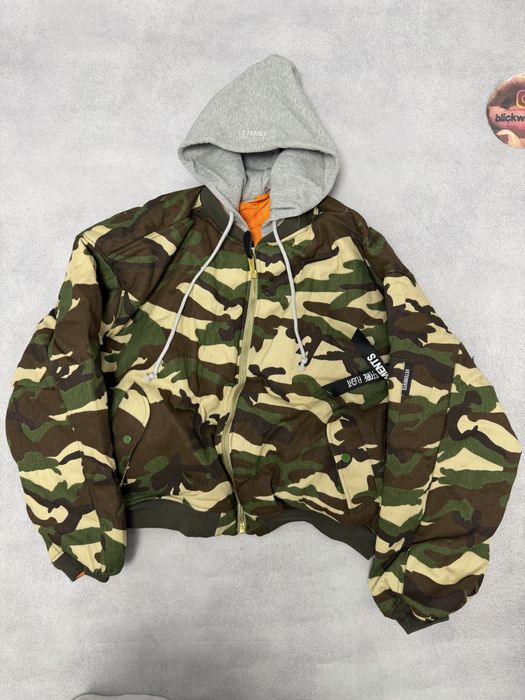 куртка бомбер Balenciaga camo bomber M L Xl