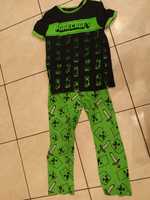 Bawełniana piżama chłopięca Minecraft creeper 110 116