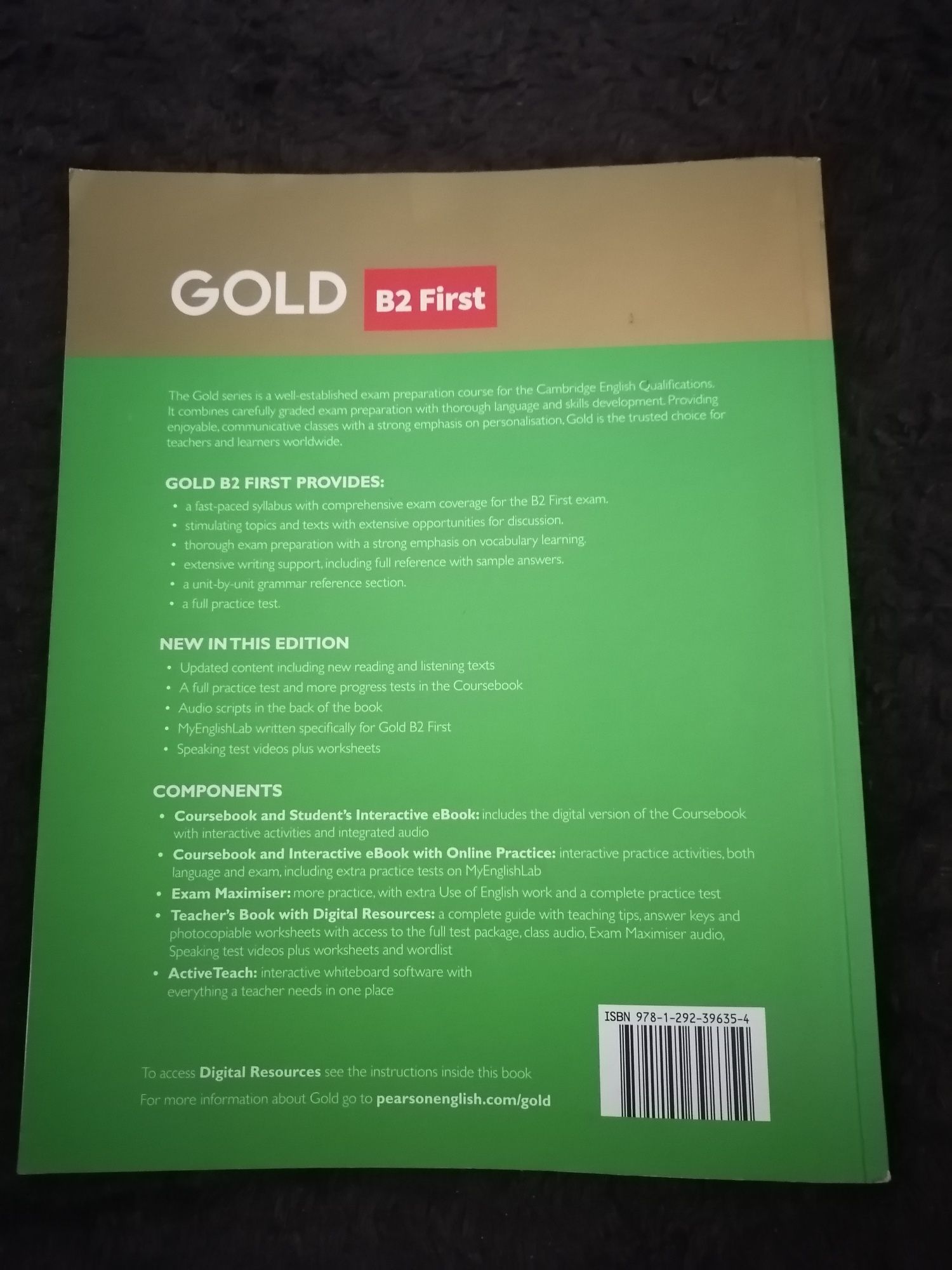 Coursebook Gold B2 first nie zapisana