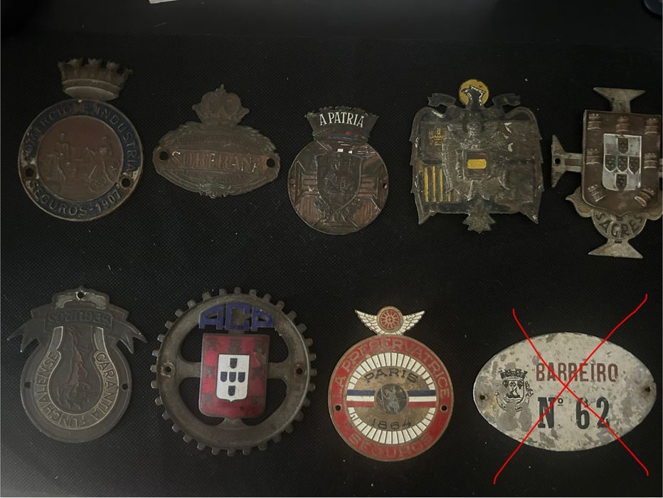 Chapas de seguros e outras