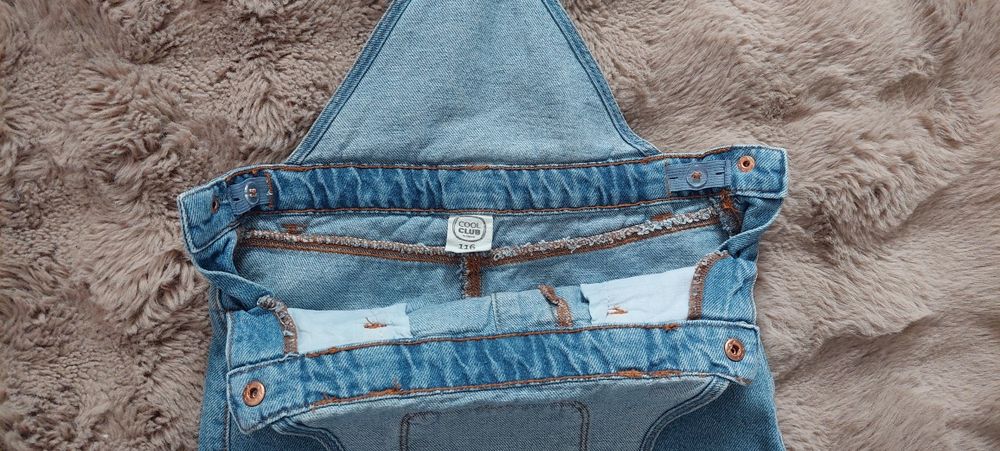 Sukienka spódniczka jeansowa ogrodniczka