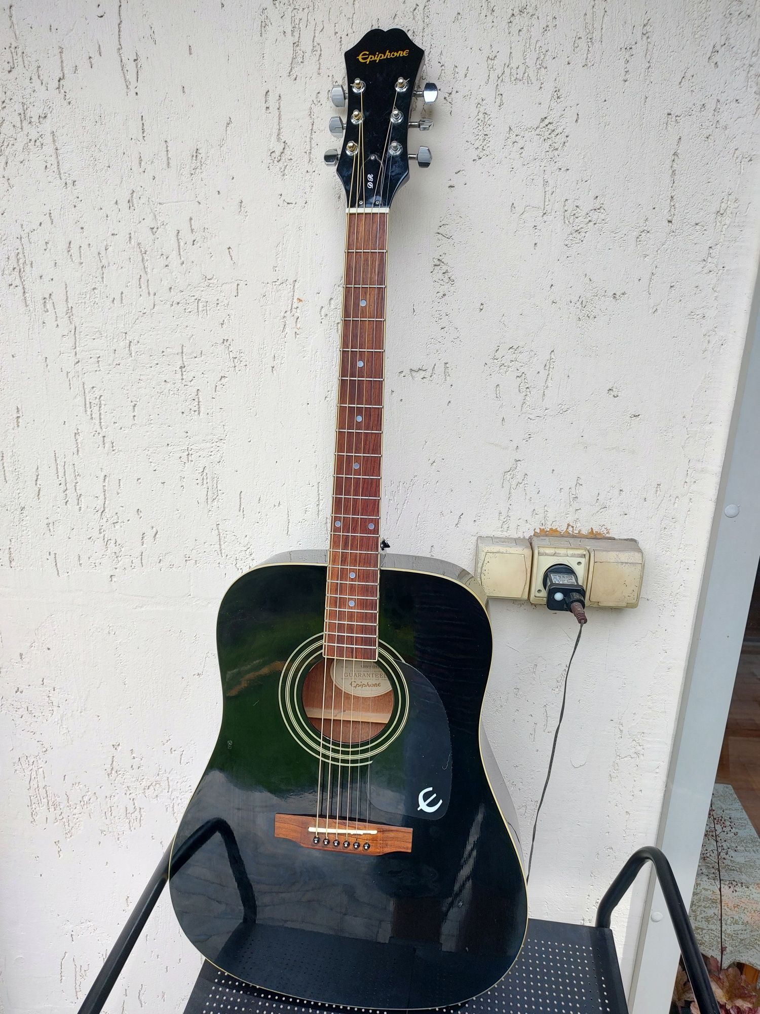 Epiphone DR-100 EB gitara akustyczna Piękna !!  High Gloss Black  //