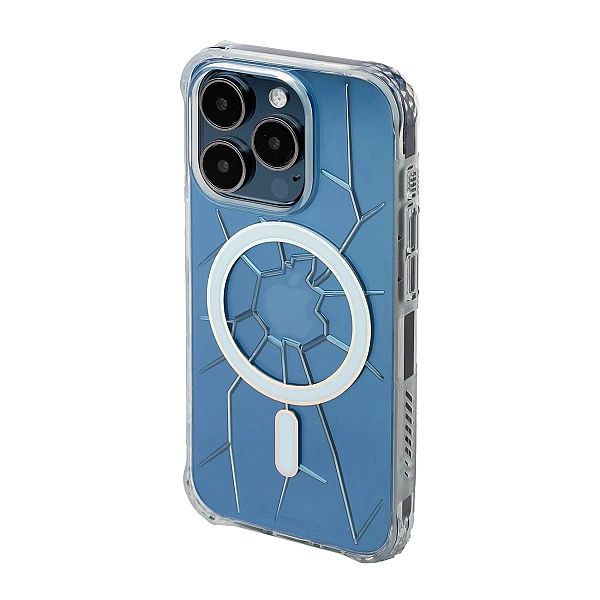 Etui silikonowe MagSafe Kingxbar PQY Crack Series do iPhone 15 Pro Max