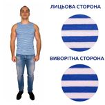 Майка тільник з синіми смужками хб чоловіча