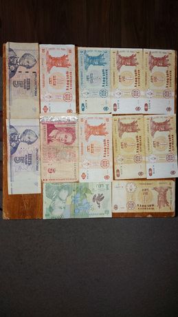 Банкнота  1,5,10 Молдавия, 1 лей Румыния, 5 Приднестровье, 5 Болгария