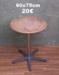 Mesa esplanada retro vintage ferro e mármore