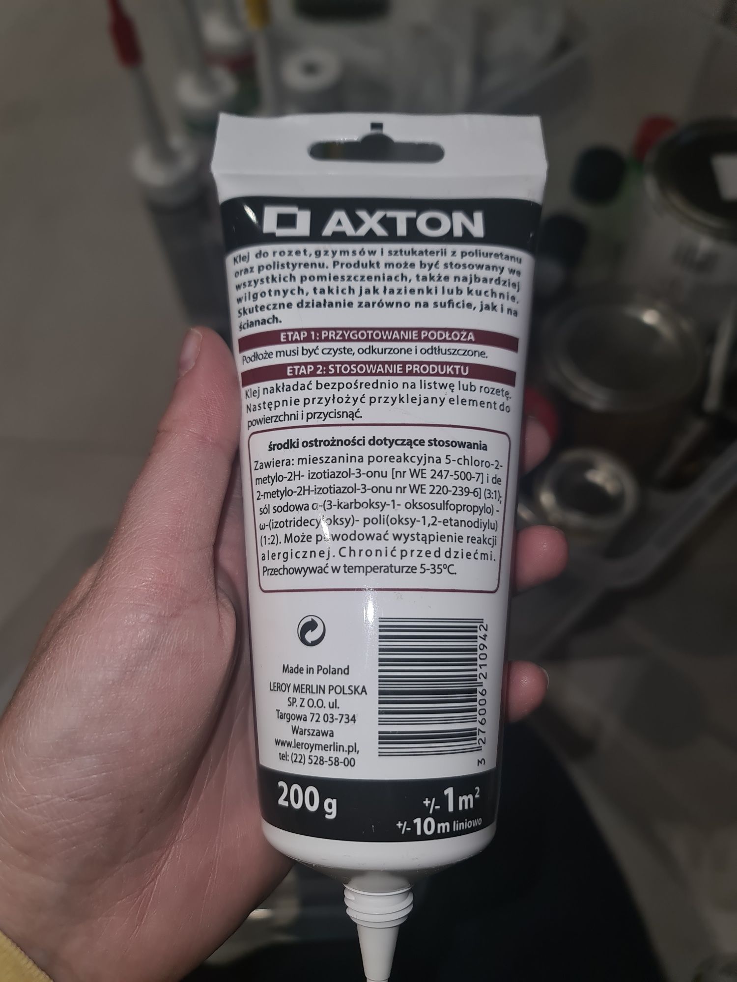 Axton klej do sztukaterii listew styropianowych styropianu