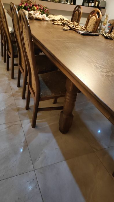 Stół dębowy rozkładany