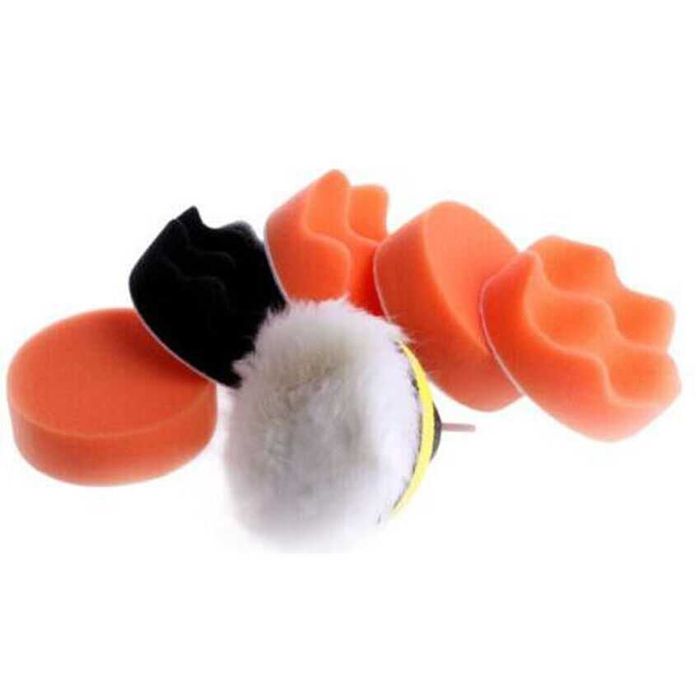 6 peças Kit polir berbequim 80mm adaptador tunning automovel