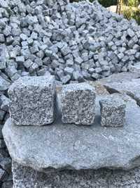 KOSTKA GRANITOWA Szary Granit 4x6, 7x9, 8x11 Brukowa Kamień Grys