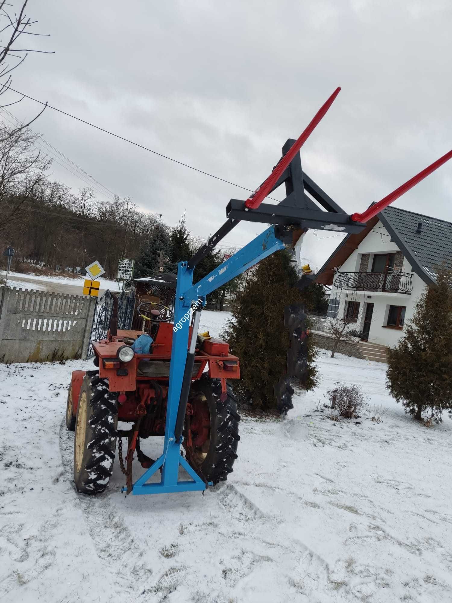 Ładowacz Do bel balotów siana hydrauliczny nowy na tył dowóz