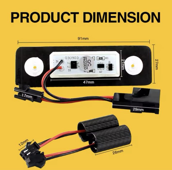 Підсвітка номера Skoda Octavia A5 (1Z) / Roomster (5J)