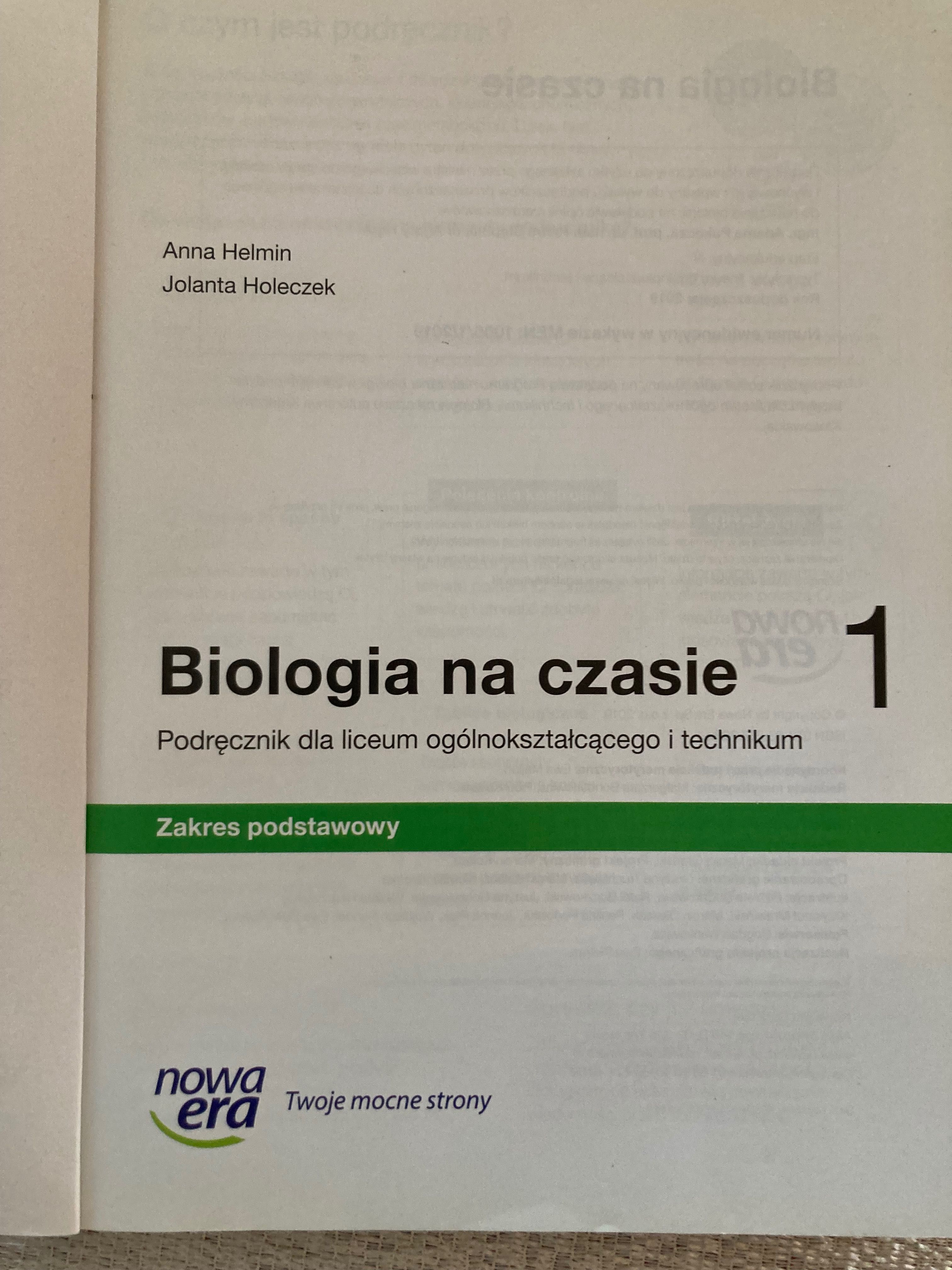 Biologia klasa 1 podstawa