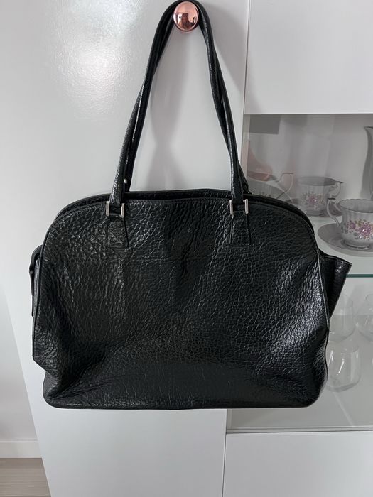 Skórzana torebka czarna shopperka Batycki skóra