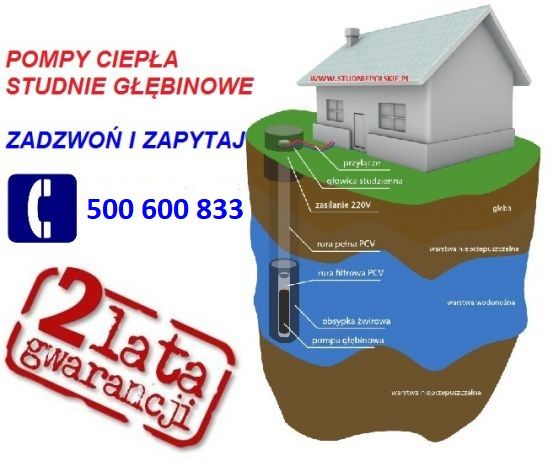 Studnie głębinowe,Pompy ciepła Żywiec