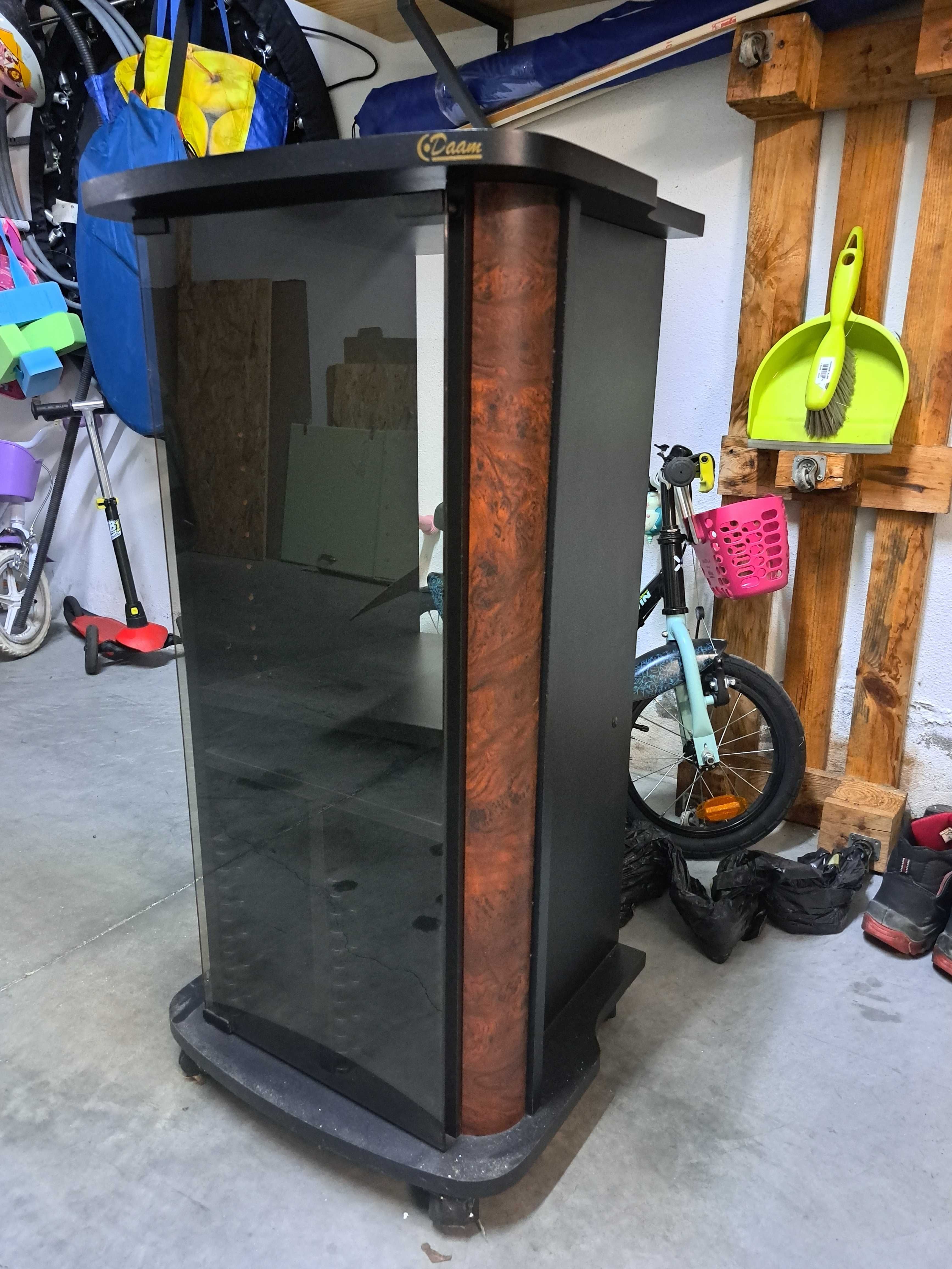 Armário aparelhagem porta vidro