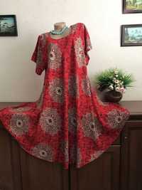 Большие размеры Натуральные ткани Платье 56-66р