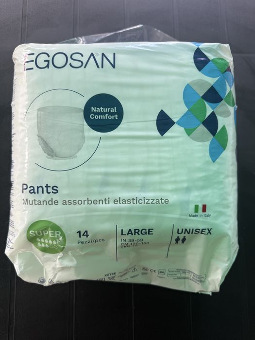 !!!WYPRZEDAŻ!!! Elastyczne Majtki chłonne Egosan Large 14 sztuk