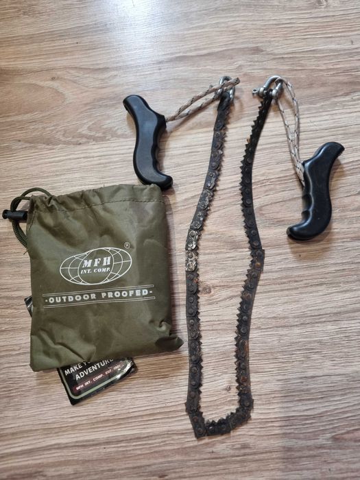 Pila turystyczna łańcuchowa, kempingowa, składana.