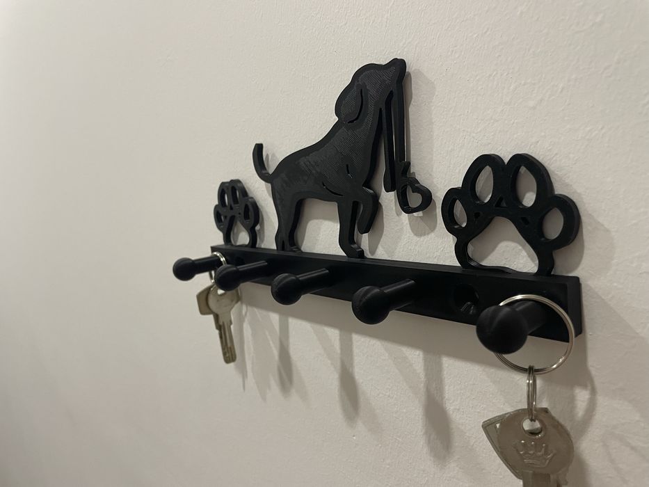 Cabide de trela de cão / cachorro - 5 suportes