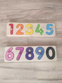 Układanka Bajo drewniana Montessori liczby cyfry