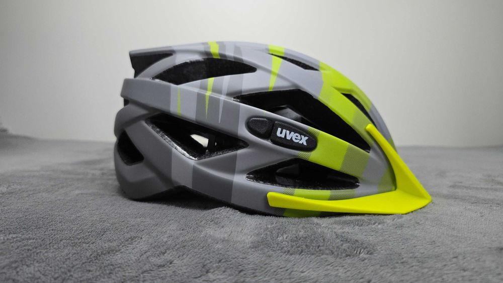 UVEX Air Wing CC grey lime matt Kask Rowerowy rozmiar 52-57cm