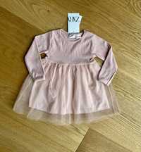 Sukienka tiulowa różowa Zara r. 80