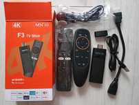Android TV Netflix YouTube MX10 f3 HDMI stick dongle IP TV aplikacje
