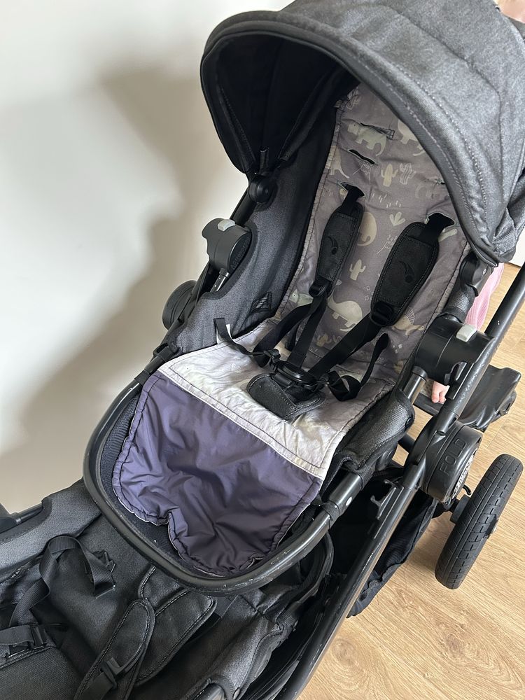 Візок для двійні/погодок baby jogger прогулянковий +1 люлька