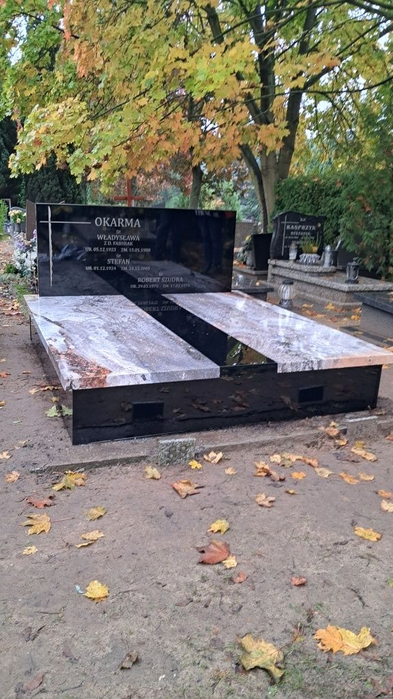 Nagrobki pomniki 4100 zł z montażem na terenie Całego Kraju- Promocja.
