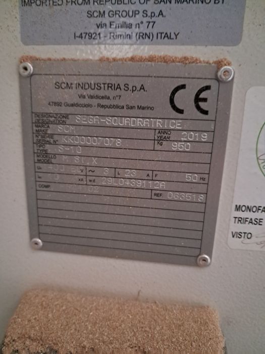 Piła formatowa SCM Holzkraft minimax six  Motoryczna (nie Felder Rema)