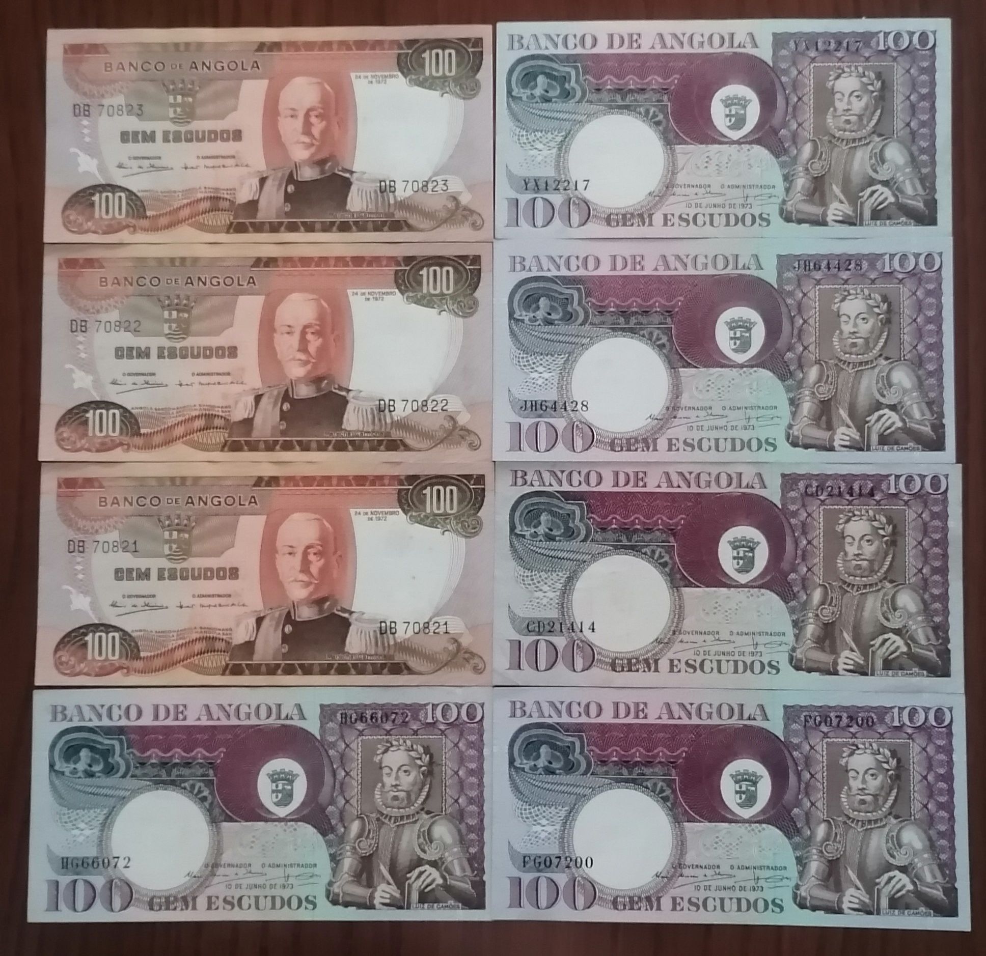 Notas de Angola /100 escudos