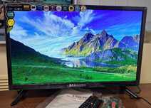 Телевизор 12Вольт Самсунг 24дюйм SlimTV+T2 FULLHD монитор USB/HDMI LED