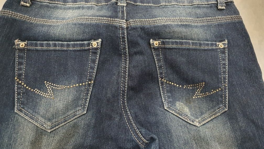 Spodnie jeansowe dżinsowe 36 S skinny rurki
