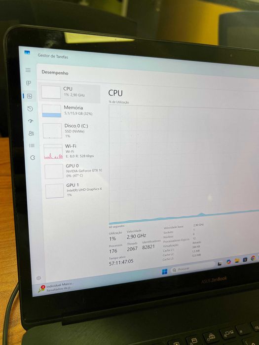 Asus ZenBook Pro 14 - i9, 16GB RAM, 1TB SSD, Ecrã Touch + ScreenPad